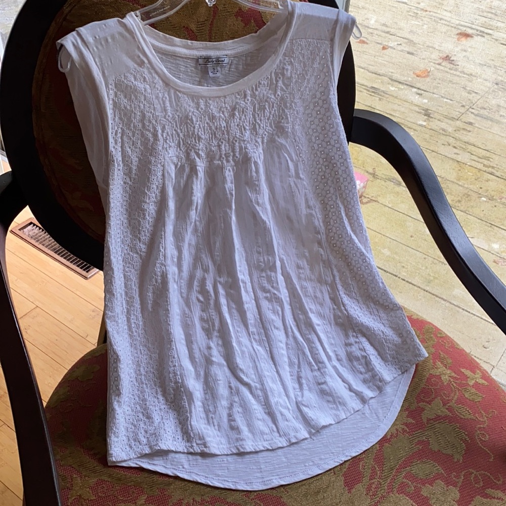 Lucky Brand Cotton Eyelet Top NeverUsed